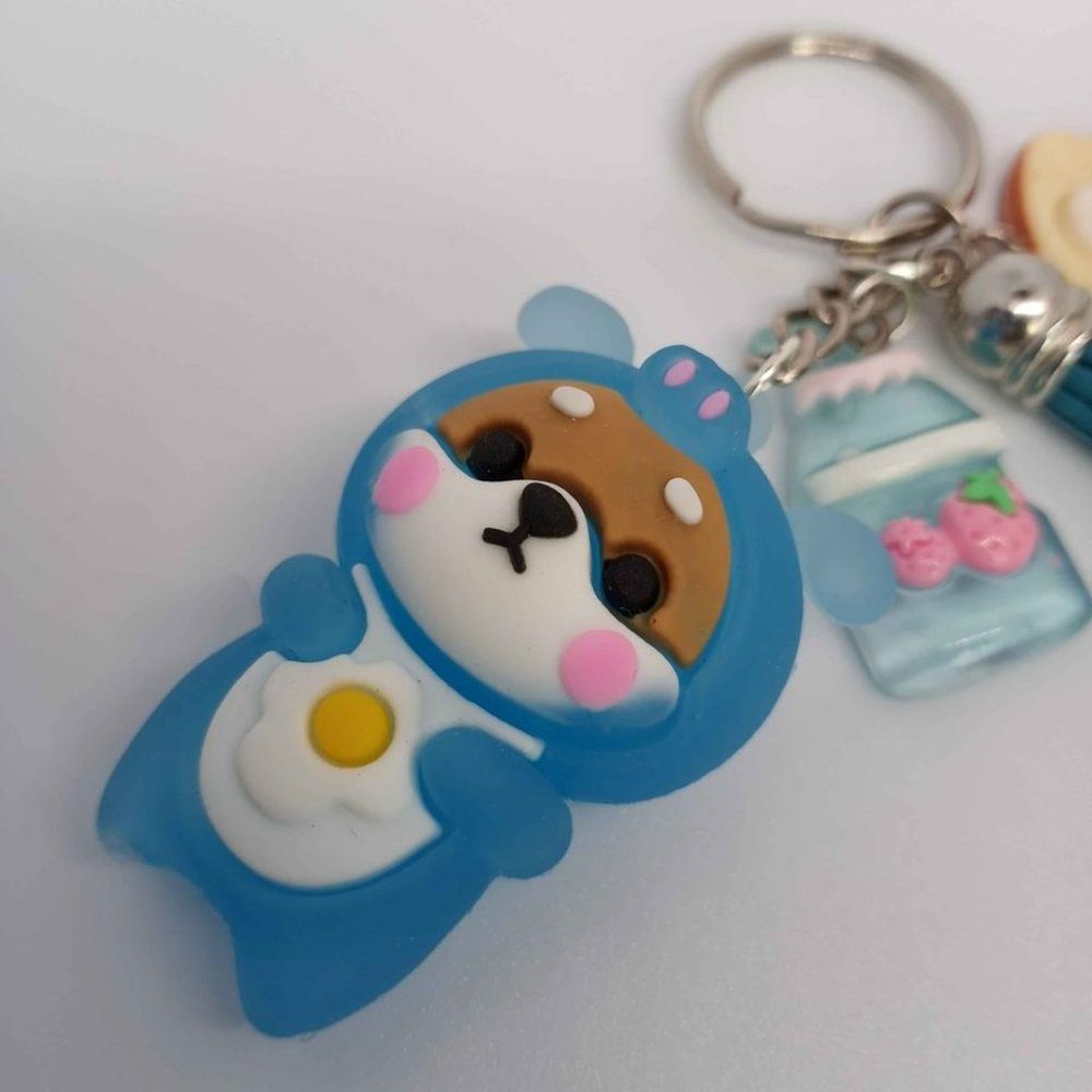 NEW- Shiba Keychain With Charms - Picture 2 of 7